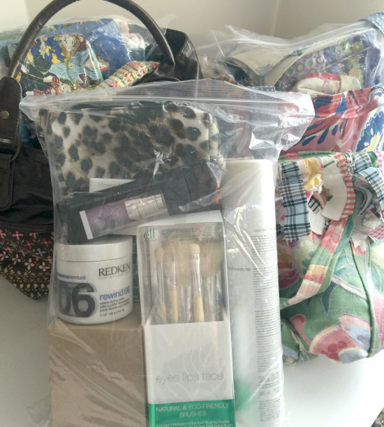 handmade cosmetic bags donate cosmetics to women in need